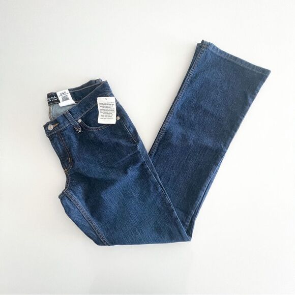 Rockies Slim Low Rise Jeans Charleston Blue Stretch Women's 6 Long NWT - Picture 1 of 11